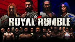 WWE 2K Universe Mode (Season 5) : Royal Rumble PLE Highlights