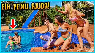 MINHA EX NAMORADA PRECISOU DE AJUDA NESSE VÍDEO DE PISCINA ( DEU RUIM ) [ REZENDE EVIL ]