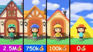 Animal Crossing New Horizons - All House Upgrades