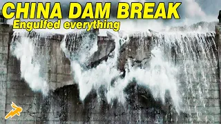 China Dam BREAK in the central region, Flood waters engulfed everything | three gorges dam upate