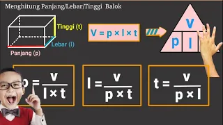 Cara Menghitung Panjang, Lebar, atau Tinggi Balok Jika Diketahui Volumenya