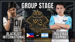 BLACKLIST INTERNATIONAL VS MALVINAS GAMING | GROUP STAGE | M3 WORLD CHAMPIONSHIP