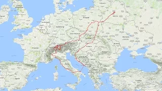Moto trip from Belarus to Croatia and Alps 2016