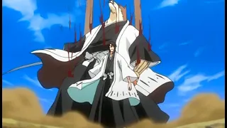 Bleach Sōsuke Aizen overwhelms the Sajin Komamura with a Black Coffin that  Incantation Abandonment.