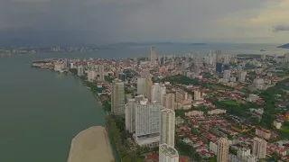 Penang cinematic drone shot
