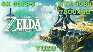 Zelda Tears of the Kingdom | 4k 60fps | YUZU | RTX 3080 | 7800X3D