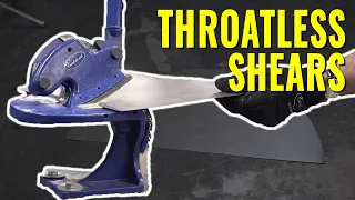 The BEST WAY to Cut Curves in Sheet Metal  - Eastwood Throatless Shear