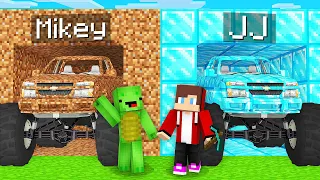 Mikey Poor vs JJ Rich MONSTER TRUCK Survival Battle in Minecraft - Maizen