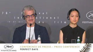 Perfect Days – Press Conference –EV – Cannes 2023