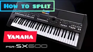 Easiest way to split the Yamaha psr sx 600 for worship and praises