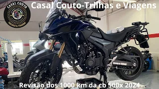 revisão dos 1000 km da cb 500x 2024