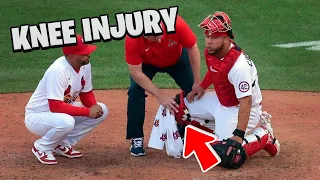 Willson Contreras Knee Injury on Opening Day. (Full Sequence)