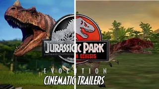JURASSIC WORLD: EVOLUTION vs JURASSIC PARK: OPERATION GENESIS - Cinematic/Announcement Trailers!