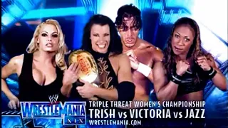 WWE WrestleMania XIX (Match #3) Trish Stratus vs Jazz vs Victoria