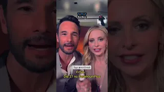 Um recado de Rodrigo Santoro e Sarah Michelle Gellar