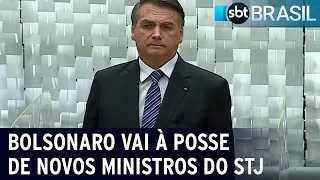 Bolsonaro vai à posse de novos ministros do STJ | SBT Brasil (06/12/22)