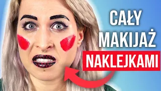 ♦ Full Face Using Only Stickers Makeup Challenge! ♦ Agnieszka Grzelak Beauty