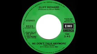 1980 HITS ARCHIVE: We Don’t Talk Anymore - Cliff Richard (U.S. 45 single version--#1 UK hit)