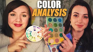 ASMR Ultimate COLOR Analysis for Makeup with Gibi Roleplay