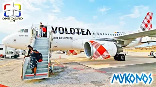 TRIP REPORT | To Mykonos with APU Inoperative! | VOLOTEA A319 | Athens to Mykonos