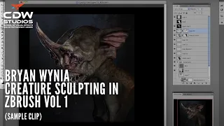 Bryan Wynia - Creature Sculpting in ZBrush Vol 1 Sample Clip