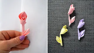 Paper Origami ROSE FLOWER | Tutorial DIY by ColorMania