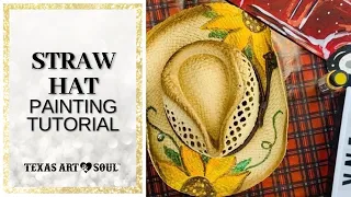 PAINT A STRAW HAT IN ONLY 20 MINUTES!