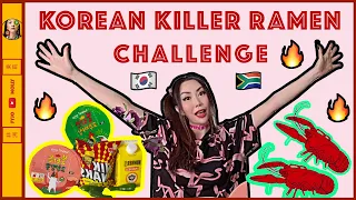 ⭕️🇰🇷Testing Korean Spicy Killer Ramen & Crayfish in 🇿🇦South Africa (Magau Plus Niknacks)