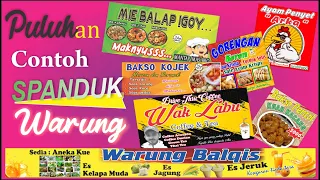 PULUHAN CONTOH SPANDUK WARUNG #02