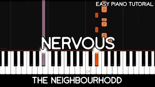 The Neighbourhood - Nervous (Easy Piano Tutorial)