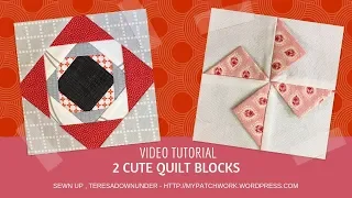 2 cute quilt blocks video tutorial