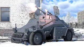 Sd.Kfz.222 Light German Armored Vehicle Gameplay