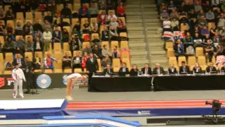 RUS Viktoriia Danilenko 1st pass Finals 2015 World Champs Womens Tumbling 8th place