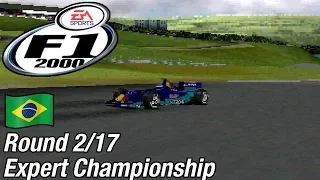 F1 2000 (PSX) - Brazilian Grand Prix [Expert Championship Rd 2/17]