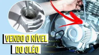 COMO VERIFICAR O NÍVEL DE ÓLEO DO MOTOR DA SUA MOTO  - FORMA CORRETA