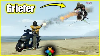 Trolling MKII Griefers With The Faggio Is Hilarious | GTA 5 Online