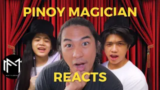 PINOY MAGICIAN REACTS to Ranz and Niana's MAGIC SHOW!