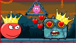 Competition in the game about the red ball 4. Animated battle
