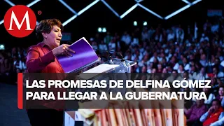 Delfina Gómez propone reducir sueldos a servidores públicos; presenta plan de gobierno