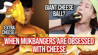 when mukbangers are OBSESSED with cheese