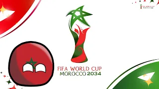 FIFA WORLD CUP - MOROCCO 2034 in Countryballs - simulation