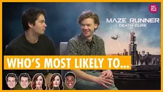 Maze Runner Cast "Who's Most Likely" - with Dylan O'Brien and Thomas Brodie-Sangster