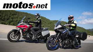 Honda NC750X DCT vs Yamaha Tracer 7 2021 | Prueba comparativa / Test / Review en español 4K