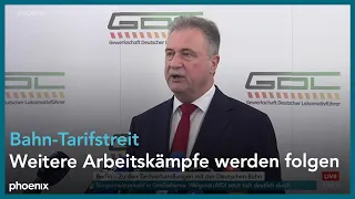 Tarifverhandlungen mit der DB: Pressekonferenz mit Claus Weselsky am 04.03.24