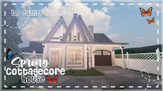 No Gamepass Spring Cottagecore House   Speedbuild and Tour Bloxburg   iTapixca builds