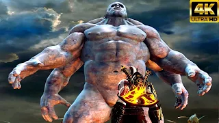 GOD OF WAR 2 Kratos Vs Atlas Titan Boss Fight 4K