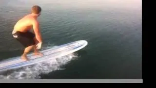 Bill Johnson Tanker Surfing Galveston Bay 2012