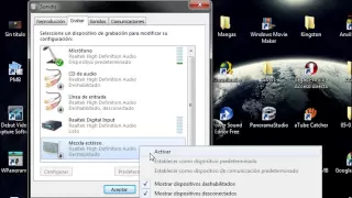 Videotutorial - Como activar tarjeta de sonido/mezcla estéreo