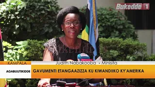 Agabuutikidde: Gavumenti etangazizza ku kiwandiiko kya Amerika