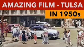 Family Life in 1950s - Documentary featuring Tulsa OK - [COLOURIZED]